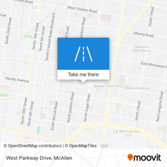 West Parkway Drive map