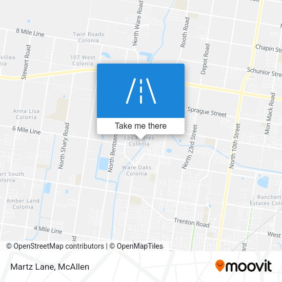 Mapa de Martz Lane