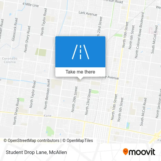 Student Drop Lane map