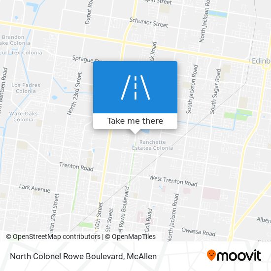 North Colonel Rowe Boulevard map