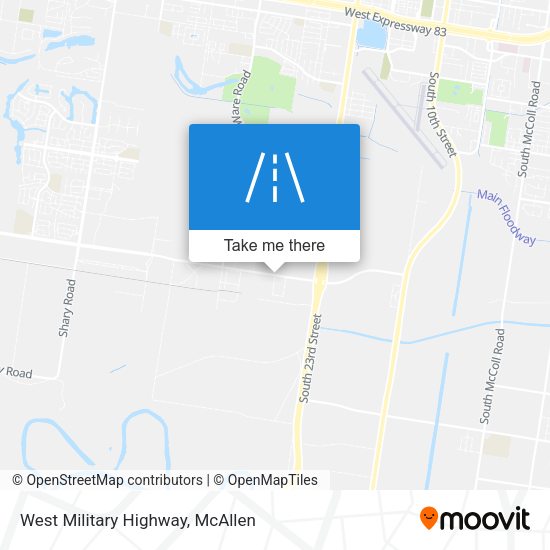 West Military Highway map