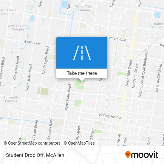 Student Drop Off map