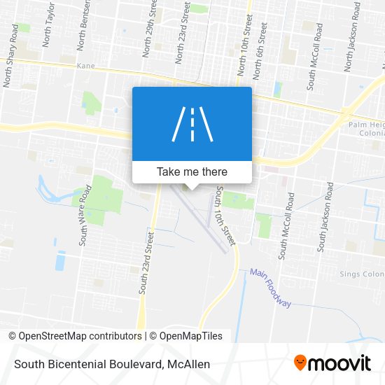South Bicentenial Boulevard map