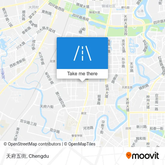 天府五街 map