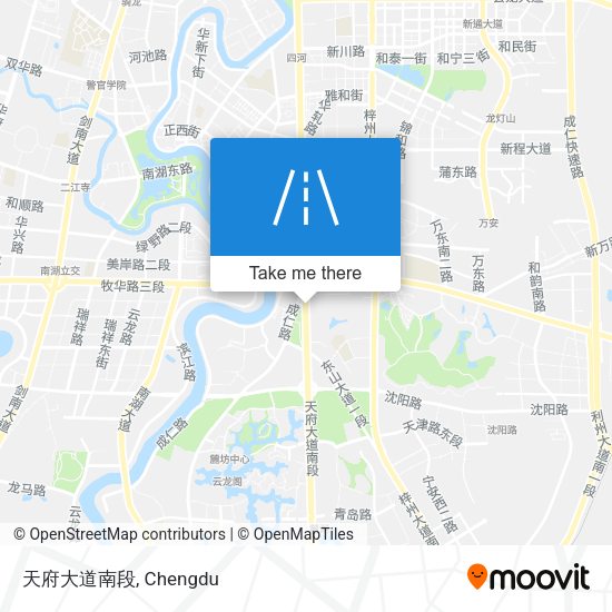 天府大道南段 map