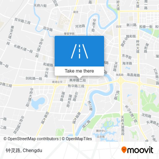 钟灵路 map