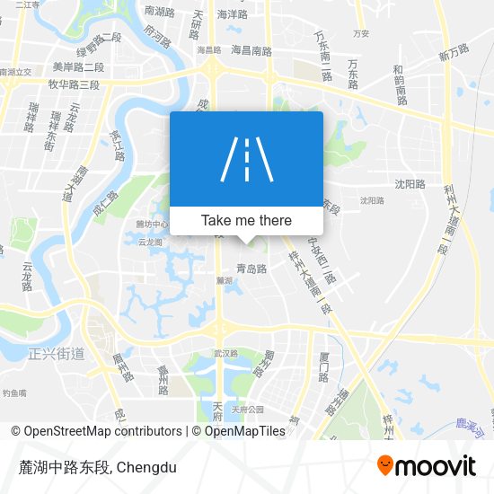 麓湖中路东段 map