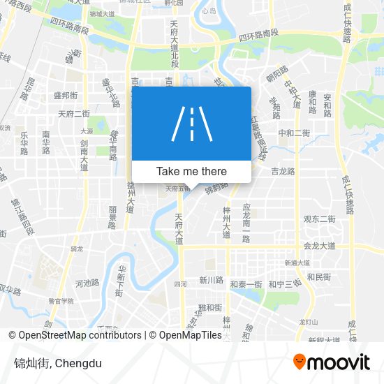 锦灿街 map