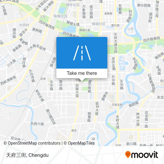 天府三街 map