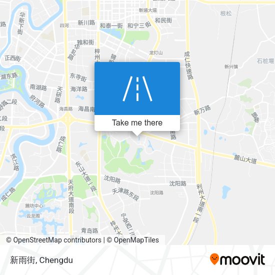 新雨街 map