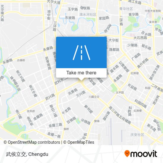 武侯立交 map