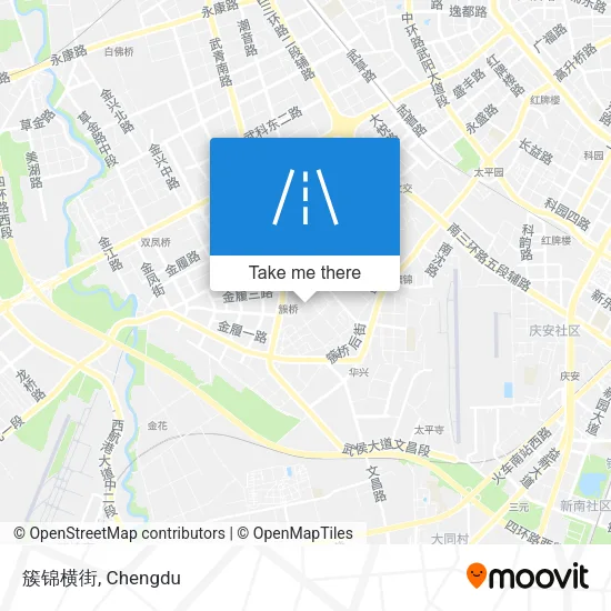 簇锦横街 map