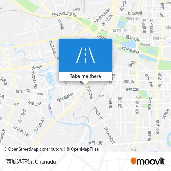 西航港正街 map