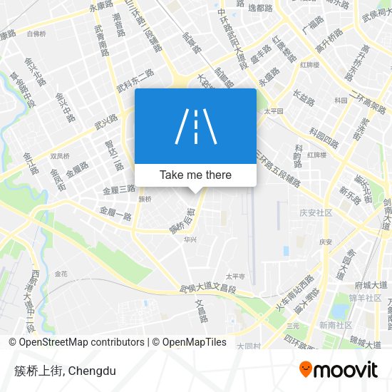 簇桥上街 map