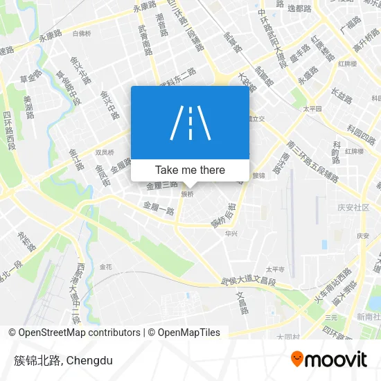 簇锦北路 map