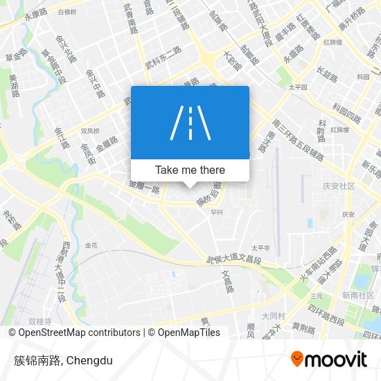 簇锦南路 map