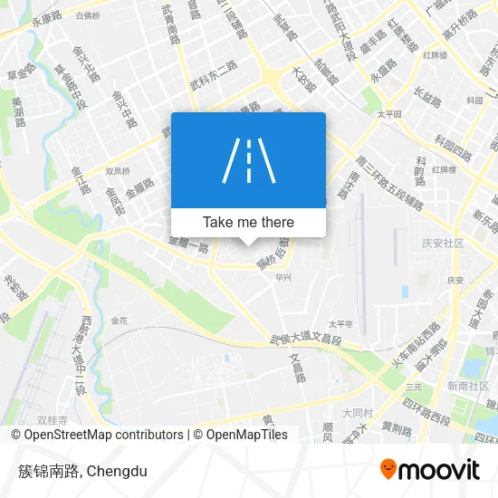 簇锦南路 map