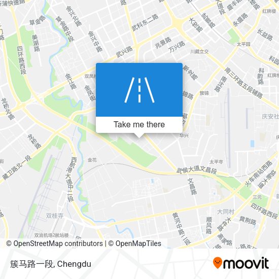 簇马路一段 map