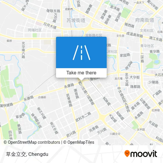 草金立交 map