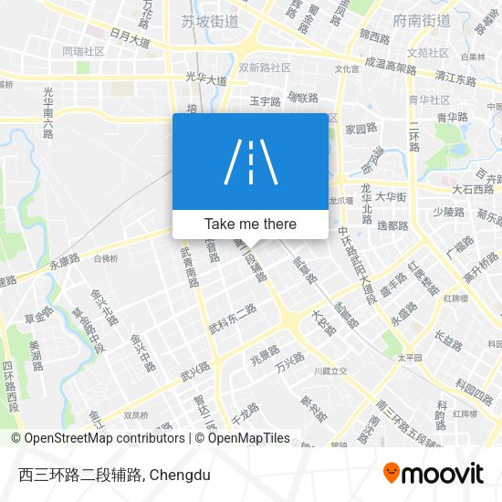 西三环路二段辅路 map