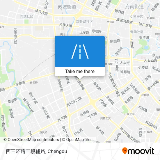 西三环路二段辅路 map