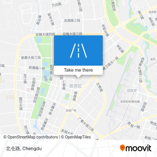 北仓路 map