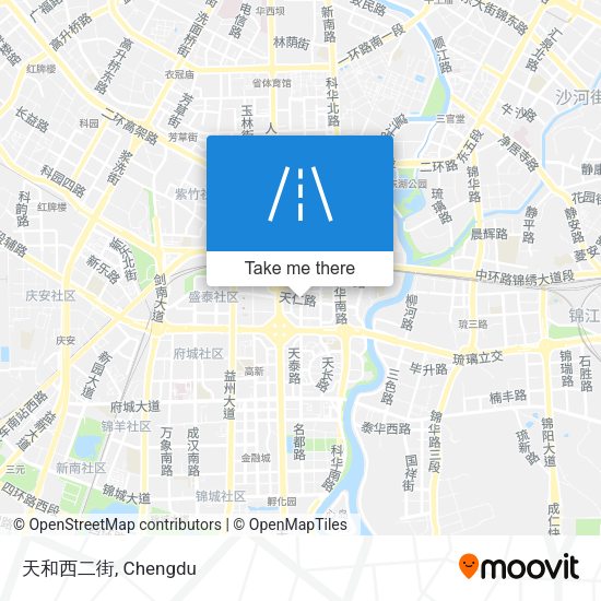 天和西二街 map
