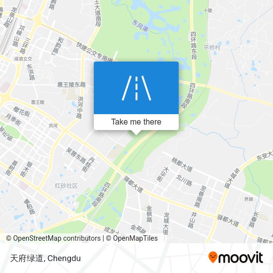 天府绿道 map