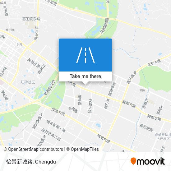怡景新城路 map