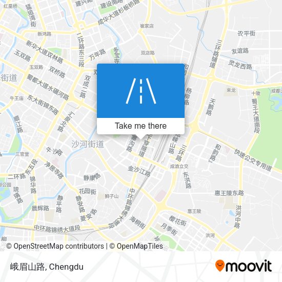 峨眉山路 map