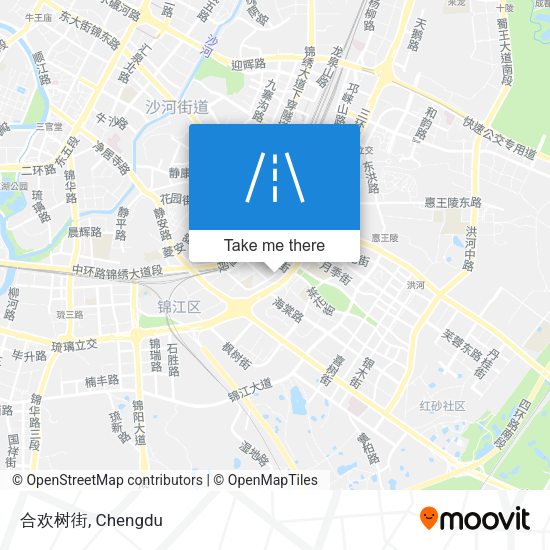 合欢树街 map