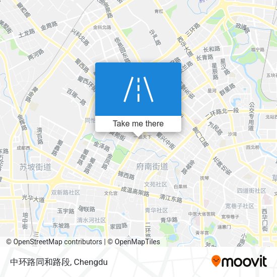 中环路同和路段 map