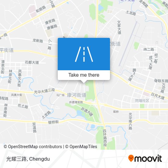 光耀三路 map