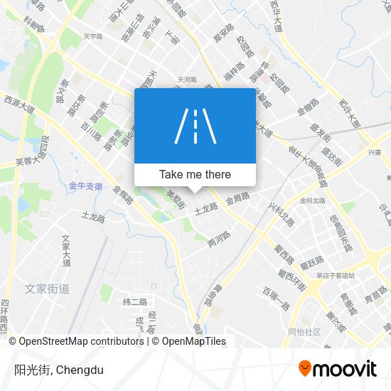 阳光街 map