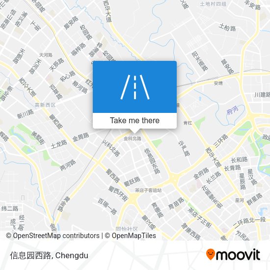 信息园西路 map