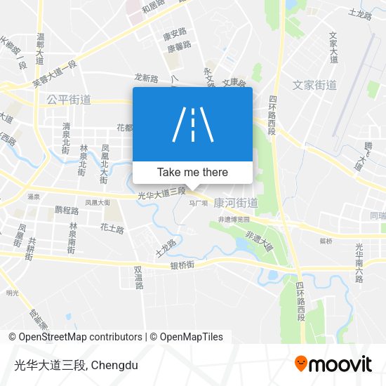 光华大道三段 map