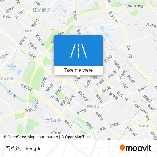 百草路 map