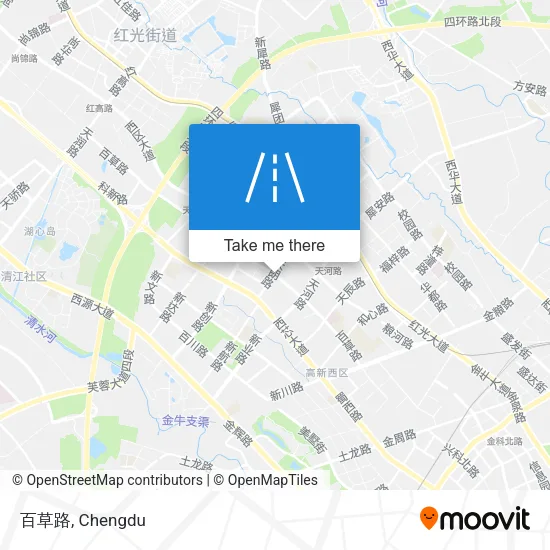 百草路 map