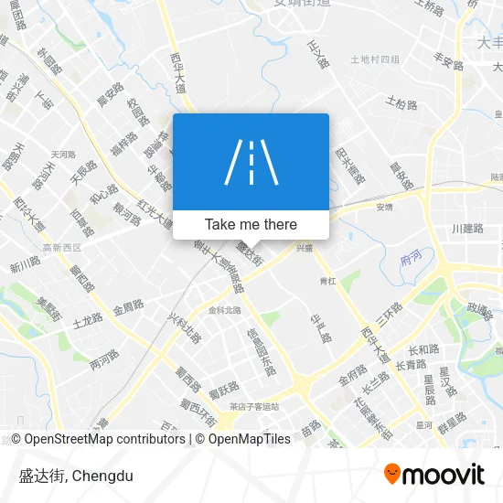 盛达街 map