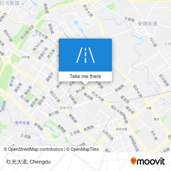 红光大道 map
