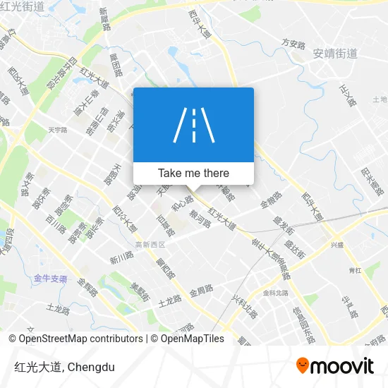 红光大道 map