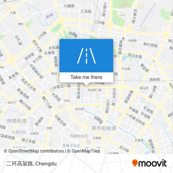 二环高架路 map