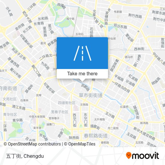 五丁街 map