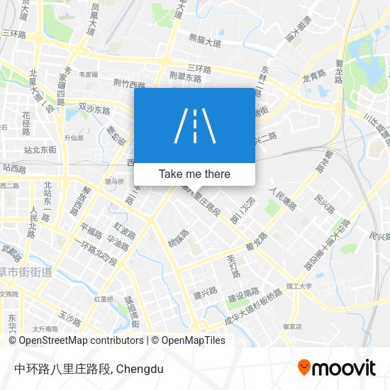 中环路八里庄路段 map