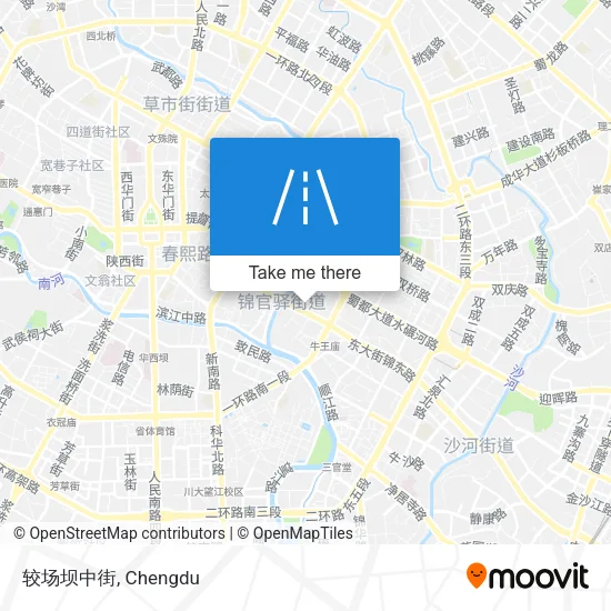 较场坝中街 map