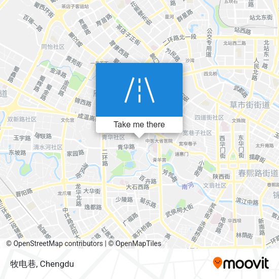 牧电巷 map
