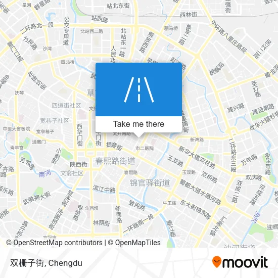 双栅子街 map
