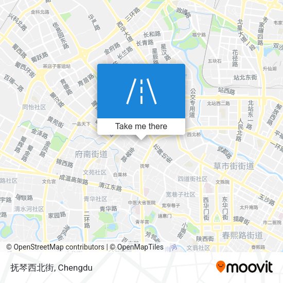 抚琴西北街 map