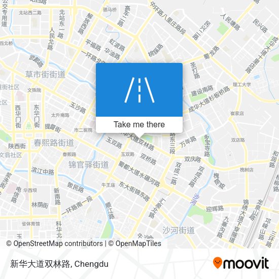 新华大道双林路 map