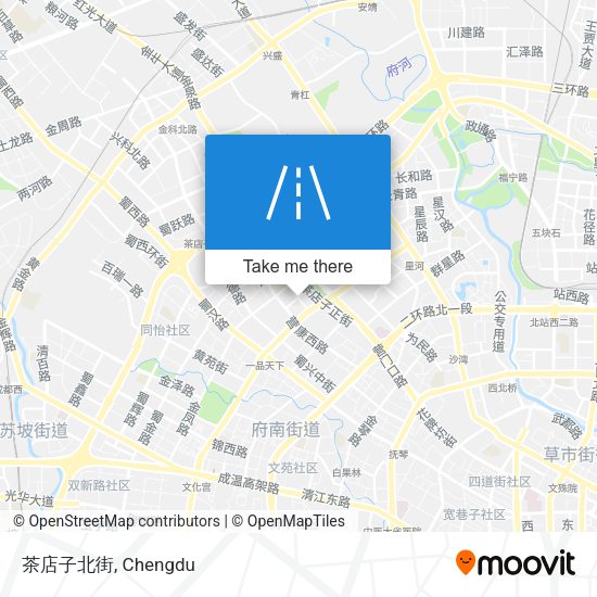茶店子北街 map